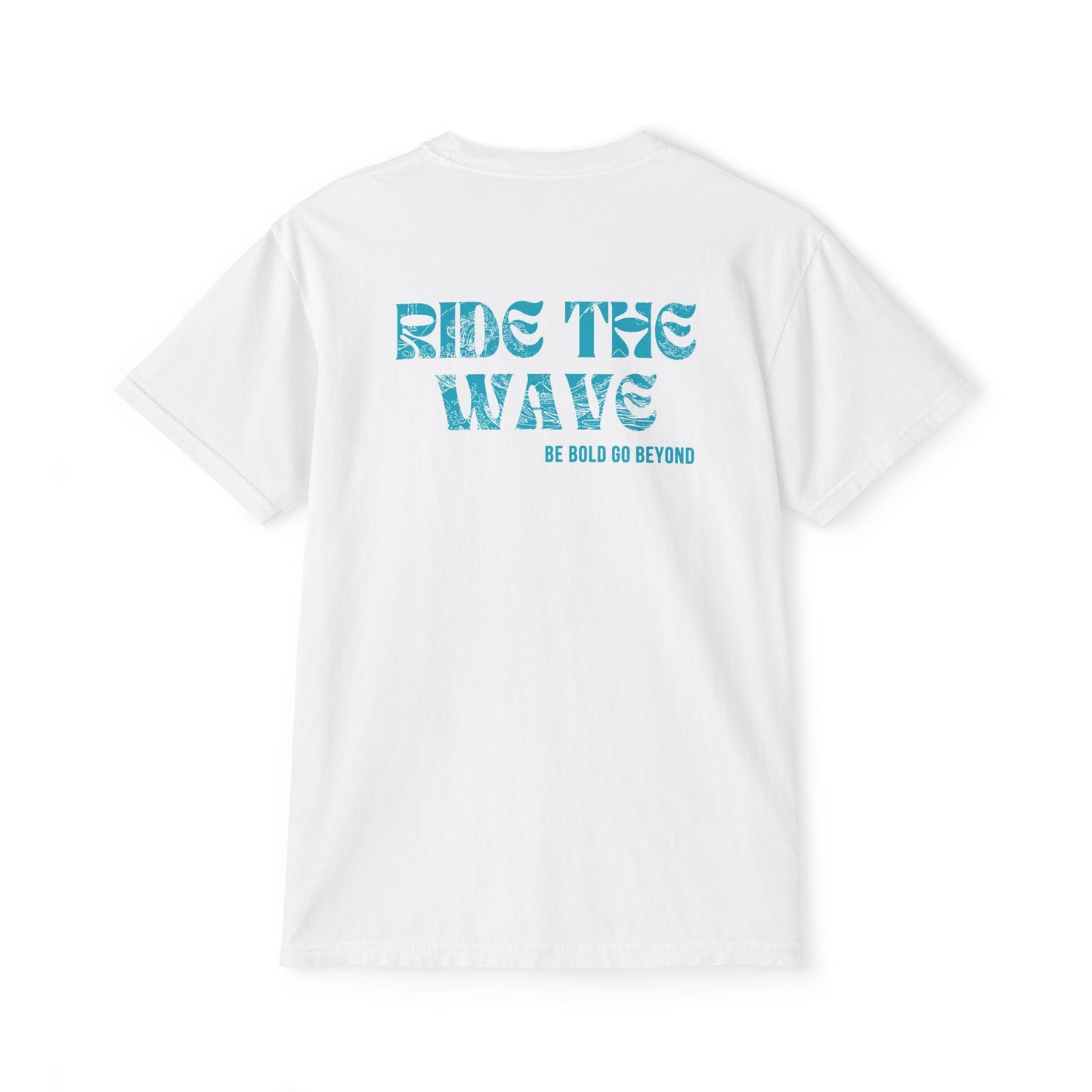 Ride The Wave Pocket Tee- Black & Blue