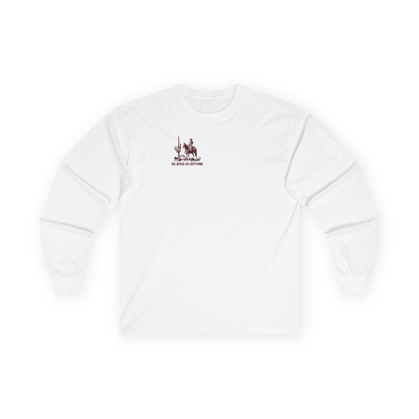 Fortune Favors The Bold  Long Sleeve Tee White