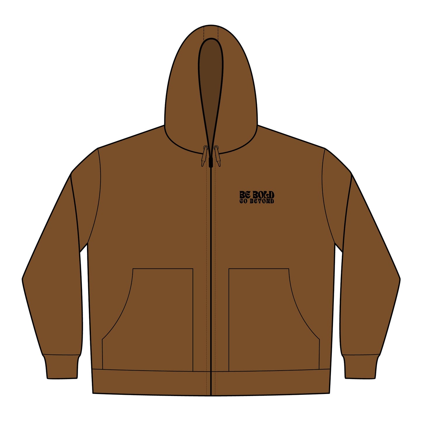 Men's Duck Cloth Hooded Work Jacket (Embroidery)